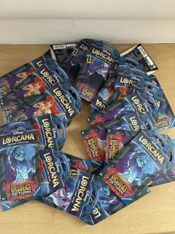 Disney Lorcana TCG Ursula's Return 27 Booster Packs New & Sealed! - Image 1
