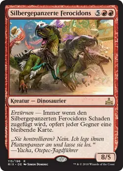 Silbergepanzerte Ferocidons / Silverclad - RIVALS of IXALAN - deutsch (n-mint) - Image 1