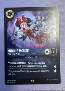 Minnie Mouse Wild-Eyed Diver 12/31 Deep Trouble Disney Lorcana Ravensburger - Image 1