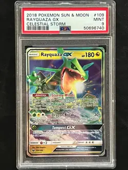 Pokemon Rayquaza GX - Celestial Storm - 109/168 - PSA 9 - Image 1