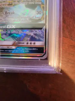 Pokemon SM Celestial Storm Rayquaza GX 109/168 Ultra Rare Holo Foil PSA 9 MINT - Image 5