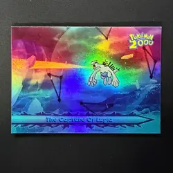 The Capture of Lugia Rainbow Foil #57 Pokemon 2000 Topps Movie Edition - Image 1
