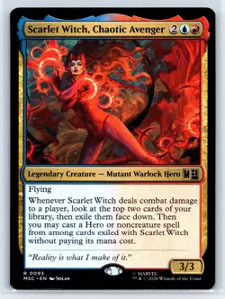 Scarlet Witch, Chaotic Avenger - NM - Commander: Marvel Super Heroes - MTG - MSC - Image 1