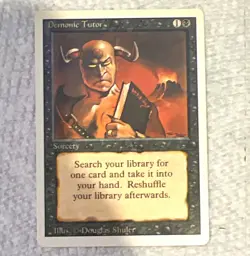 Wizards of the Coast MTG Demonic Tutor Deckmaster Sorcery WB UC - Image 1