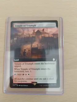 Temple of Triumph Extended Art Rare, Fallout #525, MTG Magic The Gathering - Image 1