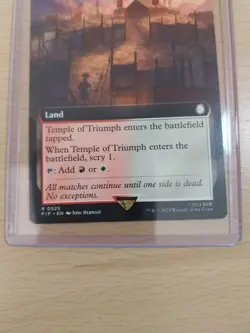 Temple of Triumph Extended Art Rare, Fallout #525, MTG Magic The Gathering - Image 3