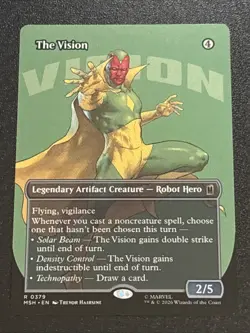 MTG Marvel Super Heroes The Vision Borderless 0379 Rare - Image 1