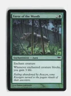 Favor of the Woods 113 Foil Dark Ascension MTG NM - Image 1