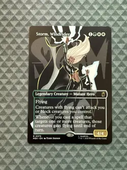 MTG Storm, Windrider #0375 Borderless Rare Marvel Super Heroes (MSH) - Image 1