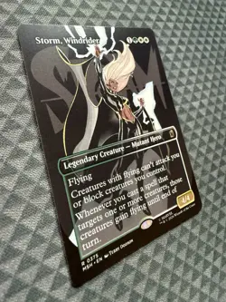 MTG Storm, Windrider #0375 Borderless Rare Marvel Super Heroes (MSH) - Image 3