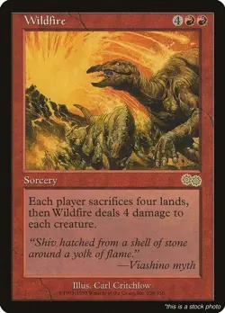 EN Wildfire 228 Urza's Saga Rare LP - Image 1