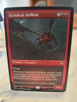 1 x Backdraft Hellkite - Foil Etched - Double Masters 2022 - Near Mint - Image 1