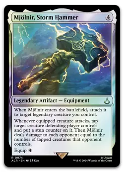 Mjolnir, Storm Hammer #74 (Foil) (NM) Assassin's Creed ACR Magic MTG - Image 1