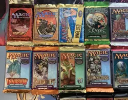 Magic The Gathering Sealed Draft Booster Packs: 4th Ed. (1995) - Scourge (2003) - Image 3