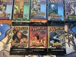 Magic The Gathering Sealed Draft Booster Packs: 4th Ed. (1995) - Scourge (2003) - Image 5
