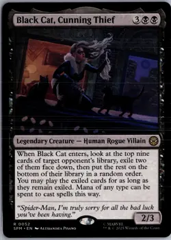 Black Cat, Cunning Thief 52 MTG Marvel's Spider-Man Non-Foil NM/M - Image 1