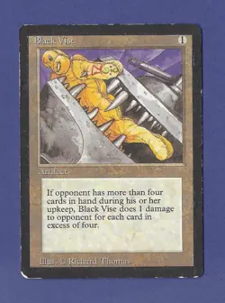 1993 Magic the Gathering - Black Vise - Beta MTG - Image 1