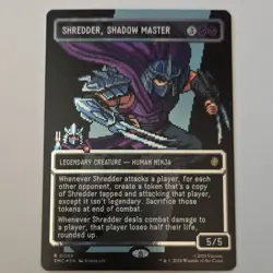 Shredder, Shadow Master Borderless Surge Foil Commander TMNT 88 Rare - Image 1