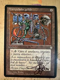 MTG ARTIST PROOF Spanish Icy Manipulator Time Walk AP Sketch Art Amy WEBER Magic - Image 2