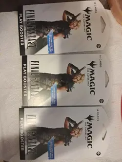 MTG: FINAL FANTASY PLAY BOOSTER - ( 3 Packs ) GUARANTEED FOIL in EVERY PACK - Image 1