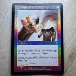 MTG Magic The Gathering - Aladdin's Ring FOIL - 7th Edition - Artifact Rare - Image 1