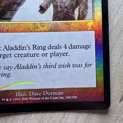 MTG Magic The Gathering - Aladdin's Ring FOIL - 7th Edition - Artifact Rare - Image 2