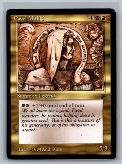 Magic The Gathering Legends Pavel Maliki MTG TCG CCG - Image 1