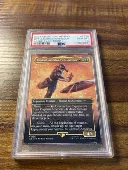 MTG✨CAPTAIN AMERICA, FIRST AVENGER✨SLD X MARVEL Captain America PSA 10 Mythic - Image 5