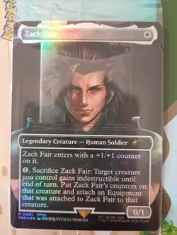 Magic The Gathering Zack Fair Promo FFVII Rebirth Card Final Fantasy MTG Sealed - Image 2