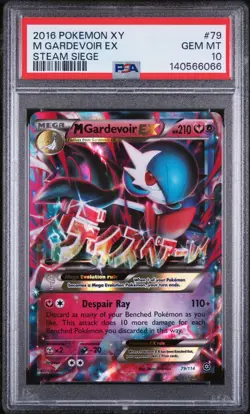 M Gardevoir EX 79/114 Steam Siege Pokemon PSA 10 - Image 1