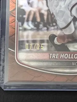 2025-26 Bowman Chrome BCP-81 Tre Holloman Orange Reptilian Refractor # /25 - Image 2
