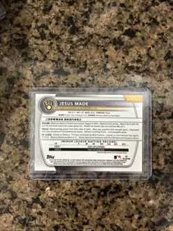 2025 Bowman - Chrome Prospects Jesus Made #BCP-50 Mojo Refractor (RC) - Image 2