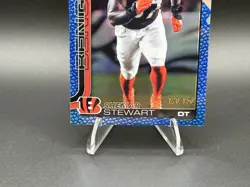 Shemar Stewart 2025 Topps Chrome #363 Blue Refractor Rookie RC /150 - Image 3