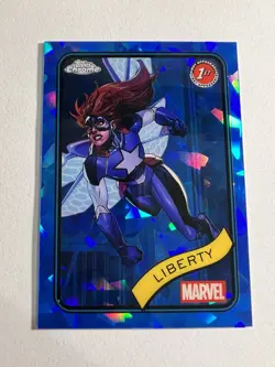2025 Topps Chrome Marvel Sapphire #198 LIBERTY - Image 1