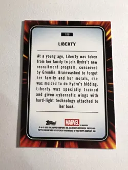 2025 Topps Chrome Marvel Sapphire #198 LIBERTY - Image 2