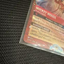 Disney Lorcana TCG Mickey Mouse - Pirate Captain Foil Cruise Promo 13/P3 Ruby EN - Image 2