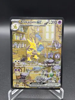 Pokemon - Alakazam EX 201/165 Scarlet & Violet 151 Special Illustration Rare, NM - Image 1