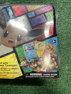 Pokemon TCG Eevee Collector's Treasure Chest Lunchbox Tin NEW SEALED - Image 2