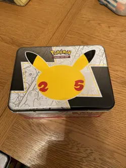Pokemon 25th Anniversary Celebrations Lunchbox Tin With Promo Cards (no packs) - Image 1