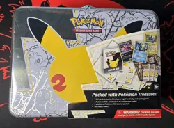 Pokemon 25th Anniversary Celebrations Treasure Chest Lunchbox Tin Sword & Shield - Image 1