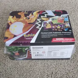 Pokemon TCG Charizard Collector Chest Lunchbox Tin Fall 2020 Edition New - Image 4