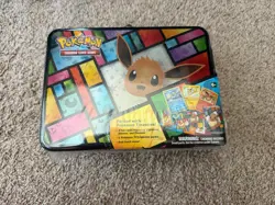 Pokemon TCG 2021 Eevee Collector's Chest Lunchbox Tin New Factory Sealed - Image 1