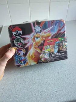 Pokemon 2023 Collectors Chest Lunchbox Tin Charzard READ DESCRIPTION - Image 1