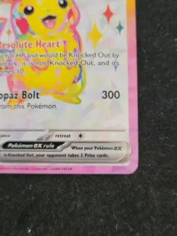 Pikachu ex 219/191 Full Art Surging Sparks Ultra Rare Pokemon Card Mint NM - Image 4