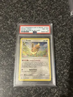 Collection of PSA Graded Pokemon Eevee Cards Bundle - Image 5