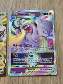 Pokemon TCG Collection Of Mewtwo EX & Vstar Cards X3 Bundle - Image 4