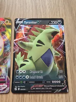 Pokemon TCG Collection Of Fusion Strike Ex And Vmax Cards X3 Bundle - Image 4
