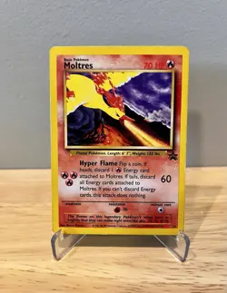 MOLTRES #21 Black Star Power Of One Promo WOTC Original 2000 - Pokemon Card - Image 1