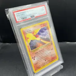 2000 Pokemon Promo Moltres #21 Black Star Aoki Error PSA 9 - Image 2