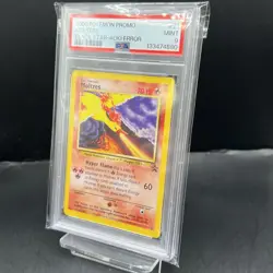 2000 Pokemon Promo Moltres #21 Black Star Aoki Error PSA 9 - Image 3